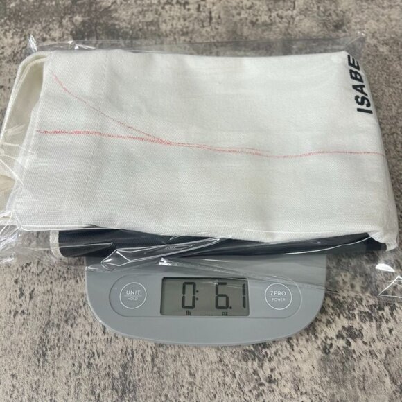 Isabel Marant  Large Tote  Logo Bag  Heavy Cotton  In White - Picture 6 of 6